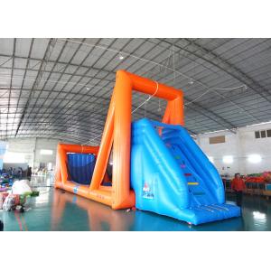 China Green Inflatable Zip Line Sports For Outdoor Event Adventure Games supplier