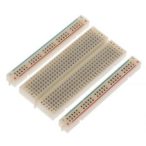 China Square Hole Solderable Breadboard Red / Blue Strips For Power Supply Connections supplier