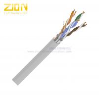 China CAT5E FTP Network Cable Shielded 24AWG Solid Copper PVC Jacket for Wired Networks on sale