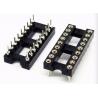 2.54mm Turned Pin Contact Type DIP IC Socket With Pin Length 7.43mm