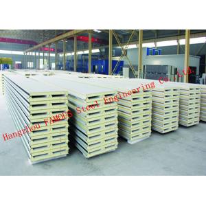 China 970mm Water Resistant Insulated PU Sandwich Panels for Prefab House Roof Panel supplier