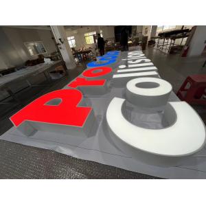 IP65 Outdoor Lighted Sign Letters , Free Standing RGB LED Letters
