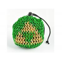 China DIY Stainless Steel Aluminum Chainmail Metal Ring Mesh Dice Bag With Color Plated on sale