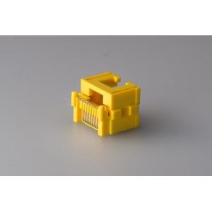 China Yellow Color RJ45 Modular Jack , Rj45 Shielded Connector Single Port UL Certification supplier