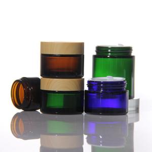 China Skincare Matte Glass Cream Jars For Moisturizer 50g 100g 200g supplier
