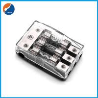China 3 Ways Positions Tube Car Audio Accessories Distribution Block Auto 10x38mm AGU Glass Fuse Holder on sale