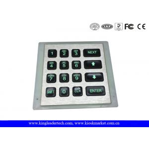 China IP 65 Access Control Keypad With Green Backlight , 16 Key Keypad supplier
