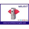 China Widen Lane SS Automatic Turnstiles Flap Barrier Electro - Mechanical Design wholesale