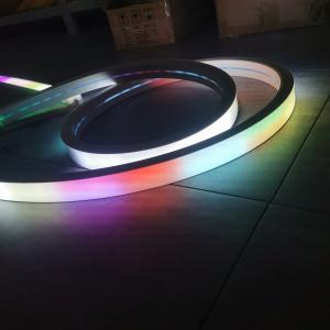 40mm Chasing 12V Dmx Led Neon 5050Rgb flex lampara navidea Dmx512 corner neon led tape 20m led rgbw light strip