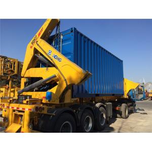 Steel side loading trailer side lifter truck with XCMG cranes