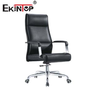 China Executive Genuine Leather Swivel Chair , Adjustable Officeworks Work Chair supplier
