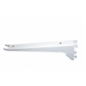 Steel Metal Shelf Brackets 16 Gauge Powder Coated Finish White Medium Duty