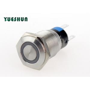 Self Locking Momentary Vandal Switch Stainless Steel Body Oxidation Resistant