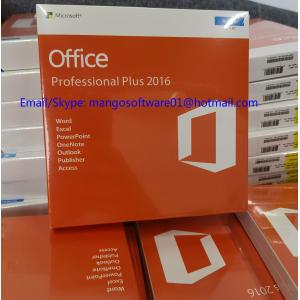 China Computer Microsoft Office 2016 Pro Plus Key / License Dvd Pack Activated Online supplier
