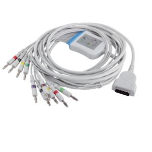 China Connecteur MAC500 MAC600 2104727-001 du CEI 4.0Banana de câble et de fils d'électrocardiogramme de GE Marqutte supplier