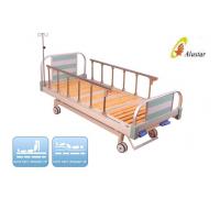 China 2 Cranks Medical Hospital Manual Clinic Bed Wooden Batten Bed Surface (ALS-M207) on sale