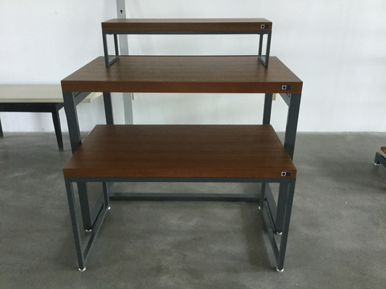 China Wood Top Nesting Table Set with Metal Frame wholesale