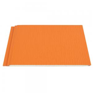China Orange Color Pu Foam Sandwich Panel Brick Pattern Wall Cladding Decorative Metal Siding supplier