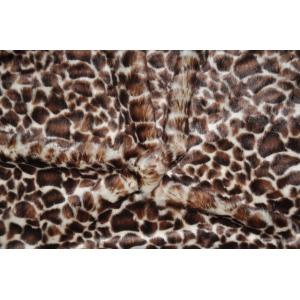 530gsm Leopard Print Polyester Fabric For Unique Fashion 100% Polyester Fabric