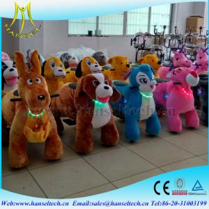 Hansel  battery coin operation equipment for children entertainment centers animal scooter ride	zippy pets for sale