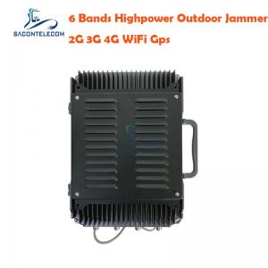 VSWR 135w 300m Mobile Phone Signal Jammer 6 Channels UAV Drone Jammer