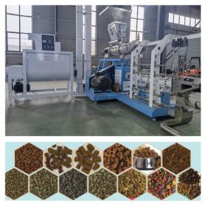 1-12mm Stainless Steel Floating Fish Feed Production Line  Main Motor Power 5.5-132kw