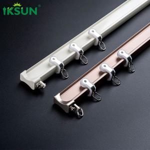 Embedded Silent Aluminium Curved Curtain Track Width Smooth Gliding