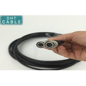 China Female Connection Security Camera Cable Black Color 15 Meters For Frame Grabber supplier