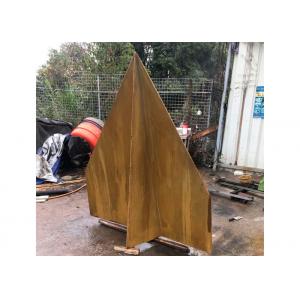 Corrosion Stability Corten Steel Sculpture Rusted Garden Paper Plane Design