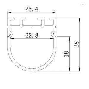 Half Circle Shape Aluminium Profile for Muti Mounting LED Aluminium Channel with CE Rohs