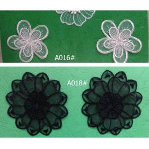 Garment Accessories Embroidery Organza Applique Flower  with Sequin