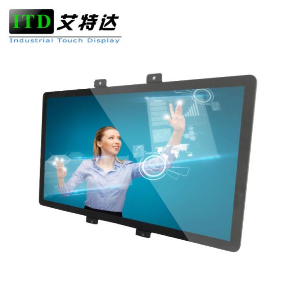 Wall Mounted Industrial Touch Screen Monitor 55" Flat Panel Aluminum Alloy