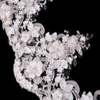 China Nice Wedding Dress 3D Flower Lace Trim Graceful Embroidery For Garment on sale