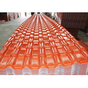 2.5mm Thickness ASA Embossed Synthetic Resin Roof Tile For Building
