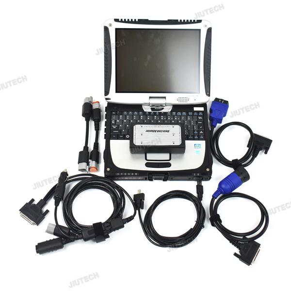 para Cummins Diagnostics Completa INLINE herramientas de diagnóstico de camiones de trabajo pesado para INLINE 6 V8.7 V7.62 Datos de trabajo pesado para INLINE6 con CF19 portátil