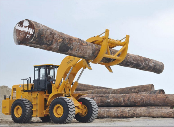 3400MM Lifting Height log wheel loader For Enhanced Loading Productivity