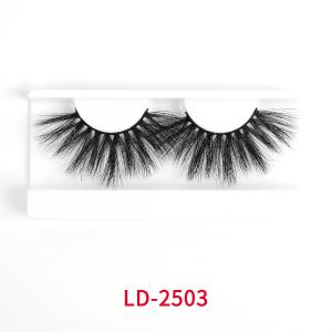 Multi Layered 2 Pairs 25mm Faux Mink Lashes with Private Label Packaging