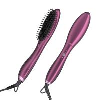 China Ceramic Hot Electric Comb Brush Hair Straightener With Comb  Anti Scald on sale