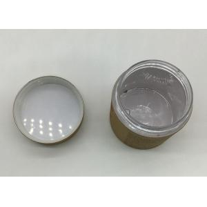 China SGS Storage PET Jar With Screw Cap And Paper Lid / Plastic Tube Containers supplier