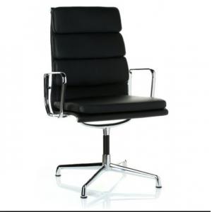 Fashionable Soft Pad Executive Chair , Comfortable Desk Chair No Wheels