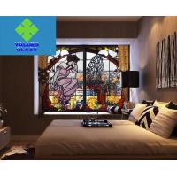 China Multi Colored Tiffany Style Glass , Stained Glass Window Panels 3mm Thickness on sale