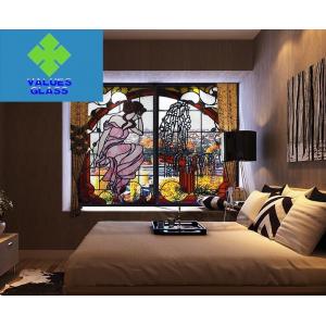 China Multi Colored Tiffany Style Glass , Stained Glass Window Panels 3mm Thickness supplier