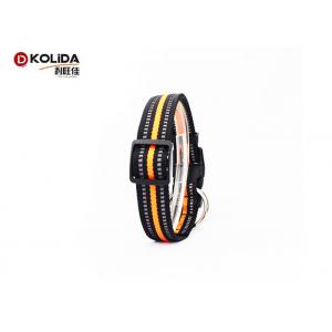 China Strong Padded Dog Collars Easy Re - Sizing With Orange / Green / Blue Color supplier