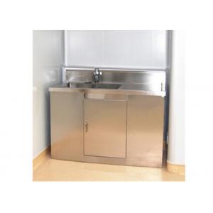 Durable Hospital Wash Tank , Single Bowl Free Standing Washbasin Cabinet