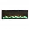 China 1540mm Shining Built-In 60'' Remote Control Electric Fireplace Multi-Color Fuel Bottom wholesale