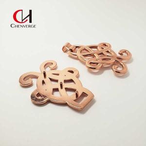China Hollow Design Antirust Rose Gold Belt Buckle , Multipurpose Leather Belt Parts wholesale