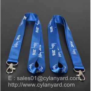 China Durable Blue Nylon Neck Ribbon directly from China nylon lanyard factory supplier