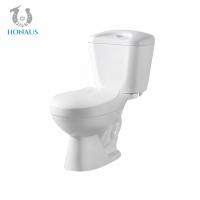 China Elongated Ceramic Two Piece Toilet Bowl Floor Mounted S/P Trap 300mm on sale