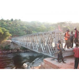 China Timber Deck Bailey Steel Truss Bridge Compact With Single Lane supplier