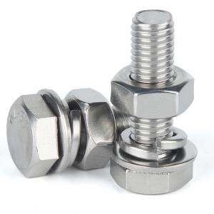 DIN931 Customized Fastener Stainless Steel Hex Bolt Nut And Washer